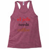 el jefe needs coffee Racerback Tank