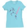 banksy cool darth Ladies Fitted T-Shirt