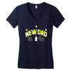 new dad Women's V-Neck T-Shirt
