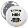 Super Cool Mom Of A Freaking Awesome Son Pin-back button