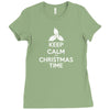 Keep Calm its Christmas Time Ladies Fitted T-Shirt