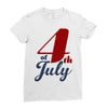 4th of july Ladies Fitted T-Shirt