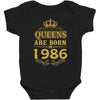 queens are born in 1986 Baby Bodysuit