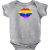 lips  rainbow lgbt gay culture Baby Onesie