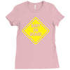 baby on board bumper sticker decal safety cute funny Ladies Fitted T-Shirt