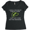 liver Women's Triblend Scoop T-shirt