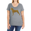 leopard pattern Ladies Curvy T-Shirt