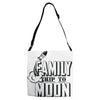 Family Trip To Moon Adjustable Strap Totes