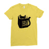 how to train your human Ladies Fitted T-Shirt