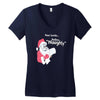 santa define naughty Women's V-Neck T-Shirt
