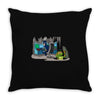 mutant invader Throw Pillow
