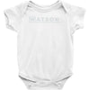 watson md   detective sherlock holmes house doctor tv show logo gift t Baby Bodysuit