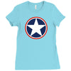 star us america  independence Ladies Fitted T-Shirt