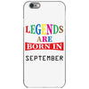 legends are born september iPhone 6/6s Case