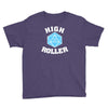 high roller 20 sided die Youth Tee