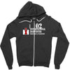 case ih farm center line Zipper Hoodie