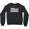 blessed sister with flower white color Crewneck Sweatshirt