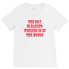 dry cleaning worker in the house V-Neck Tee