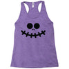 pumpkin funny face Racerback Tank