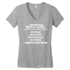 Smartass May Girl Women's V-Neck T-Shirt