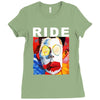 ride going blank again rock music band Ladies Fitted T-Shirt