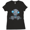 sad robot Ladies Fitted T-Shirt