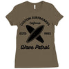 wave patrol Ladies Fitted T-Shirt