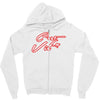 c'est la vie neon slogan Zipper Hoodie
