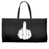 middle finger Weekender Totes