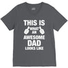 this is what an awesome dad looks like V-Neck Tee