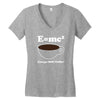 M=Mc2 Energy=Milk X Coffee Women's V-Neck T-Shirt