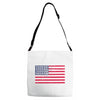 t-rex vintage american flag Adjustable Strap Totes