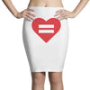 Equality Heart Pencil Skirts