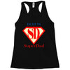 bob is super dad Racerback Tank
