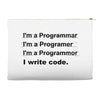 Revolution I Write Code Accessory Pouches