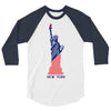 4th of july 3/4 Sleeve Shirt