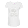 astronaut skull Maternity Scoop Neck T-shirt