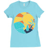 beach vibes Ladies Fitted T-Shirt