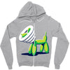 scratchy Zipper Hoodie