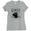 drumer vitruvian Ladies Fitted T-Shirt