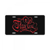 love red License Plate