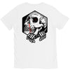 skull hexagon V-Neck Tee
