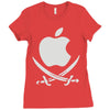 apple pirate Ladies Fitted T-Shirt