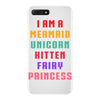 i am a mermaid unicorn kitten fairy princess iPhone 7 Plus Case