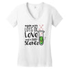 Made With Lots Of Love And a Little Science Women's V-Neck T-Shirt