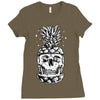 skull pineapple Ladies Fitted T-Shirt