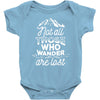 those who wander Baby Bodysuit