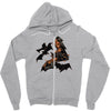 polygon bats Zipper Hoodie