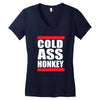 cold ass honkey funny cool honky rap t shirt tee shirt Women's V-Neck T-Shirt