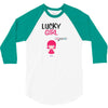Lucky Girl (Lucky Girl - Lucky Guy Couples Design) 3/4 Sleeve Shirt